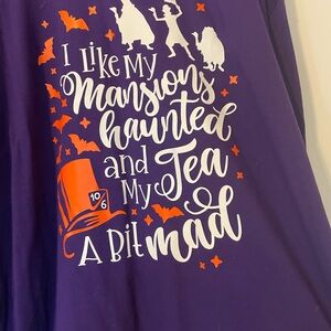 Purple Graphic Tee with Disney Theme